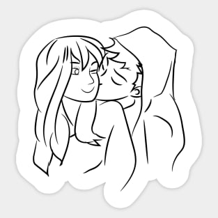 The Cute Couple Sticker